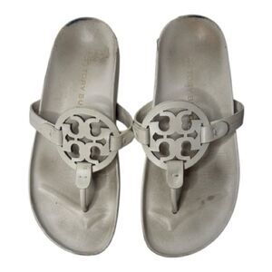 Tory Burch Miller Cloud Thong Sandals for Women In Cream.. Size 7